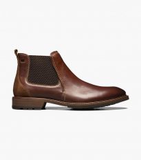 Florsheim Mens Boots | Cabin Plain Toe Gore Boot Chestnut