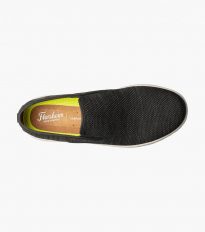 Florsheim Mens Casual | Crossover Knit Plain Toe Slip On Sneaker Black
